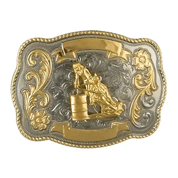 Barrel Racer Western Belt Buckle