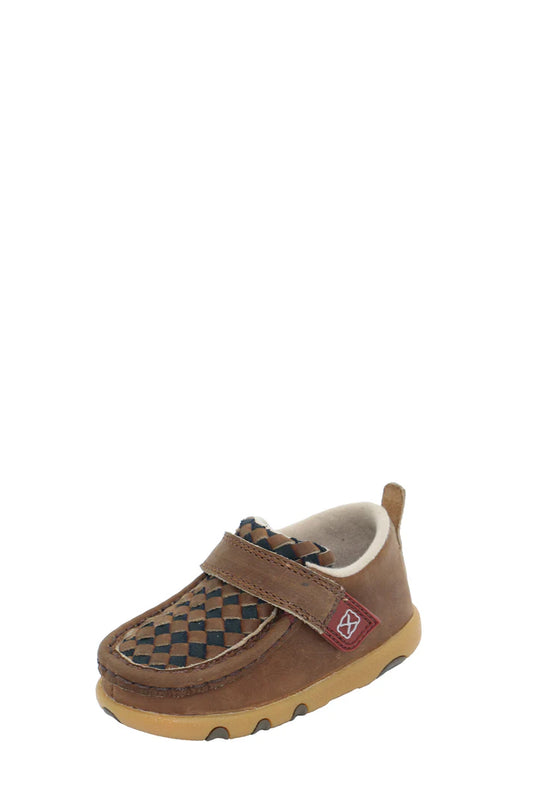 Twisted X® Infants Weave Casual Mocs – Brown/Black