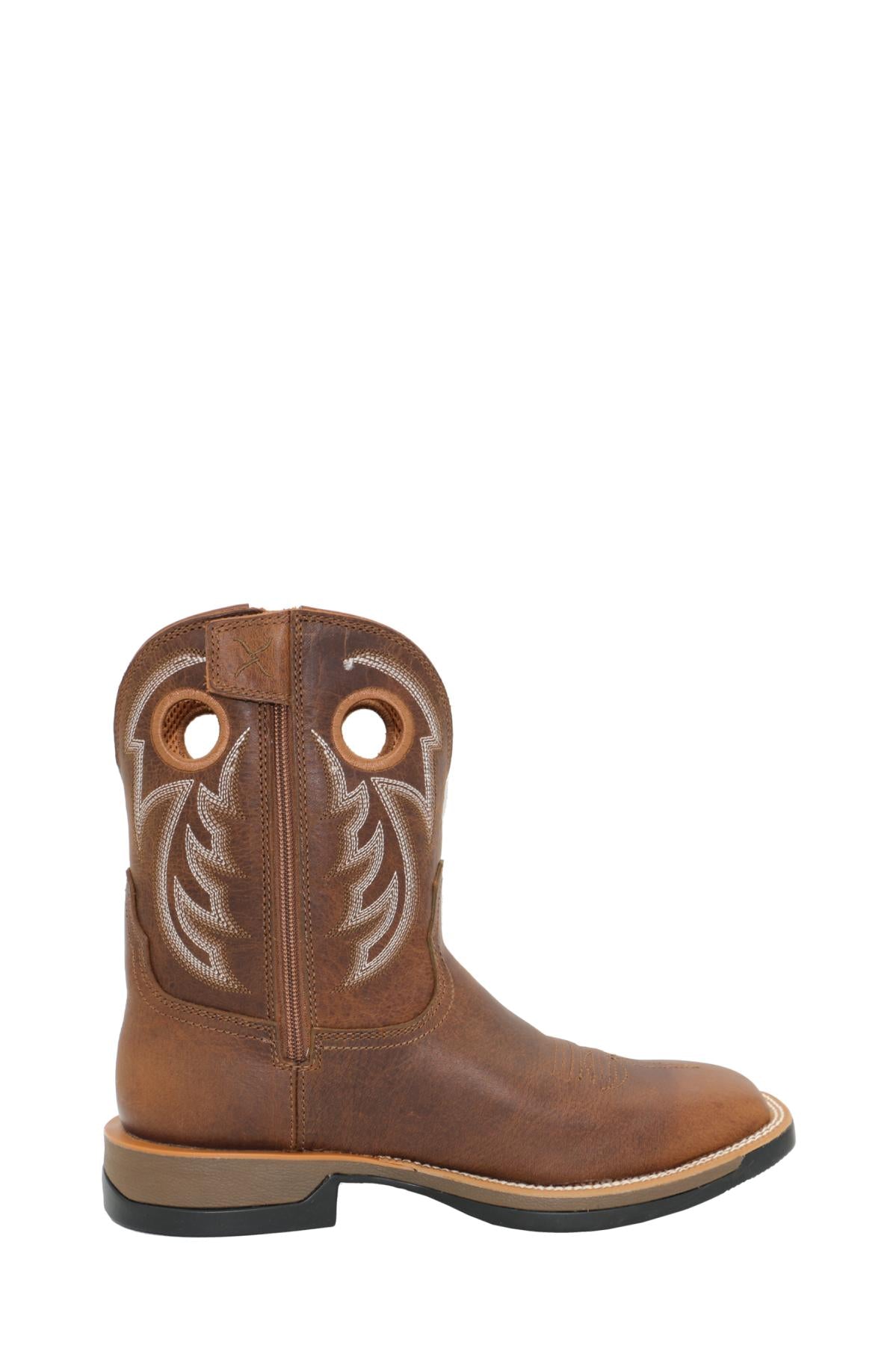 Twisted X Men’s 9” Tech X®1 Zip Boot – Antique Brown