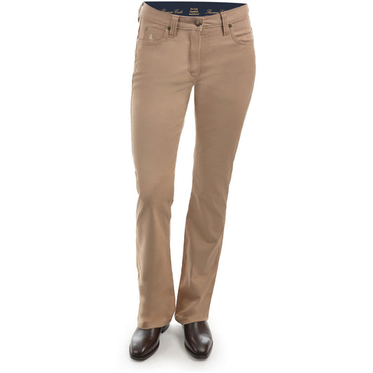 Thomas Cook 34" Leg - Sand - Ladies Stretch Moleskin Wonder Jeans
