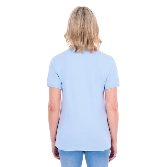 Women's Classic Stretch Short Sleeve Polo – Pale Blue