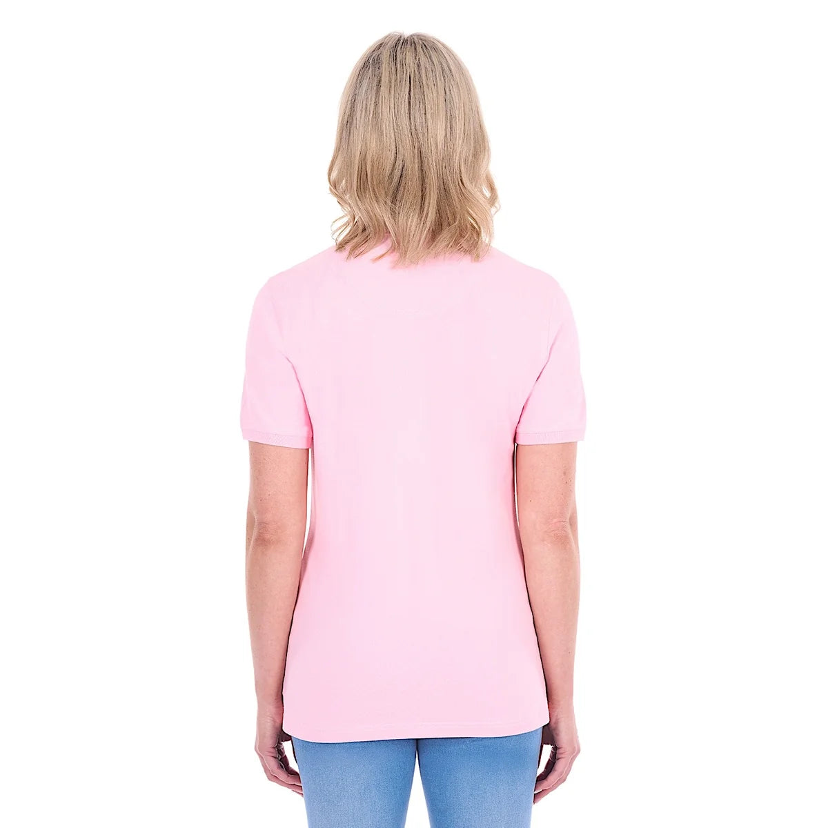 Women's Classic Stretch Short Sleeve Polo – Pale Pink