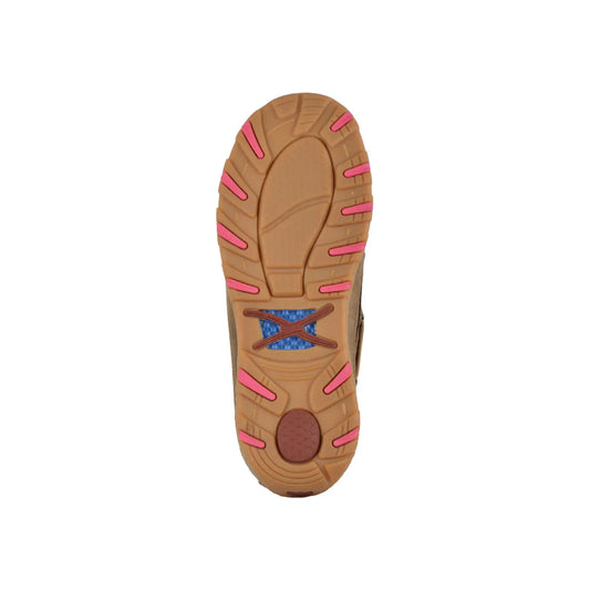 TWISTED X - WOMENS PINK RIBBON CELL STRETCH MOCS