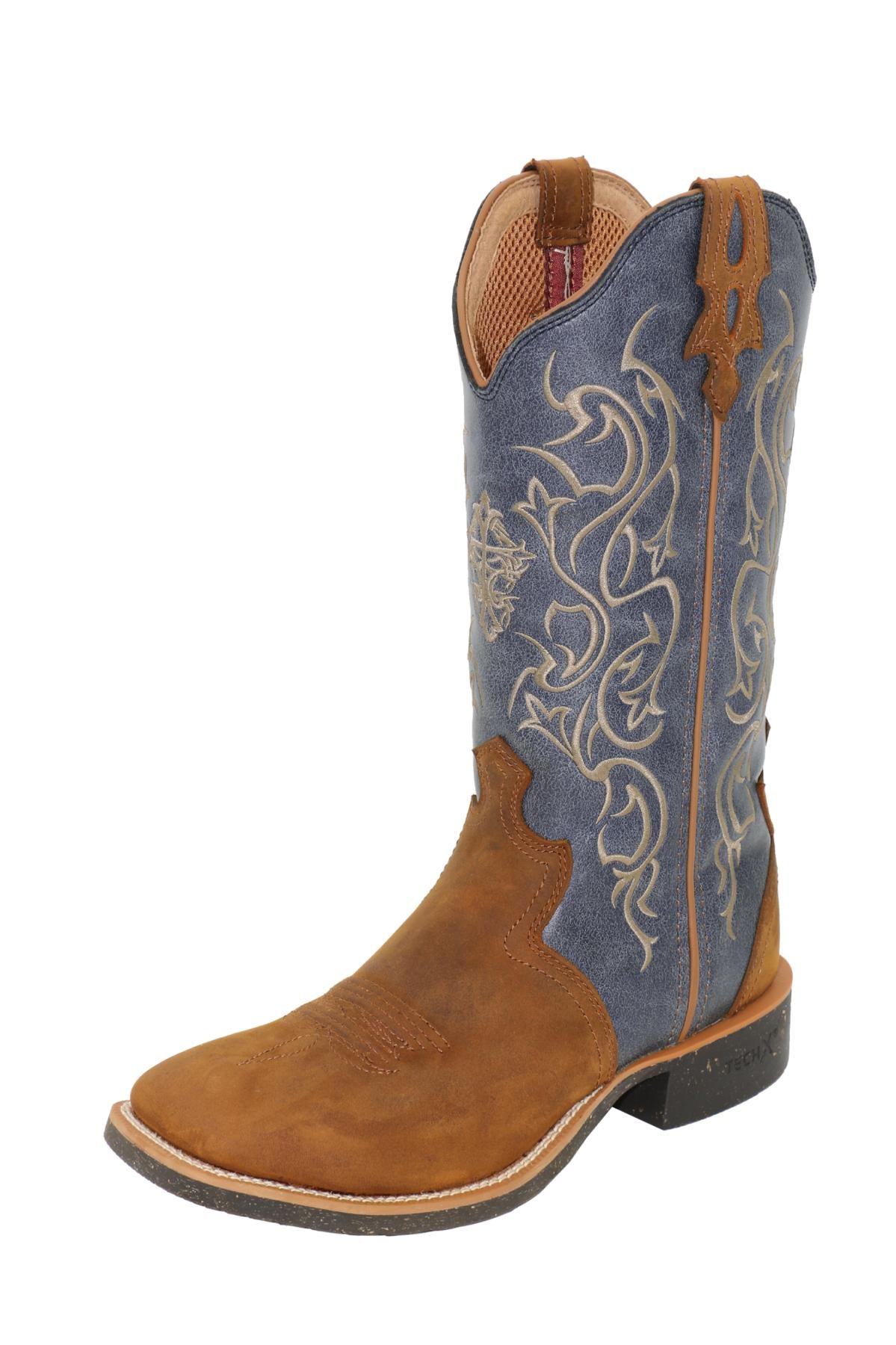 Twisted X Women’s 12” Tech X®2 Boot – Russet Brown/Blue