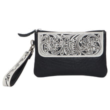 Load image into Gallery viewer, Tooling Hand Carved Small Clutch - Black
