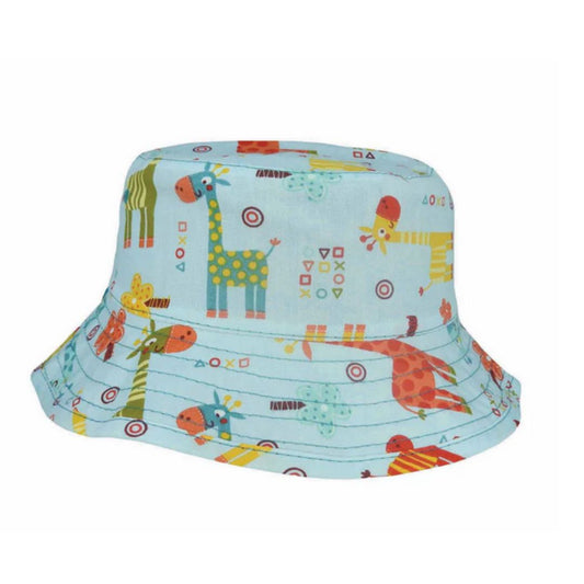 Tommy – Giraffe Print Cotton Reversible Kids Hat