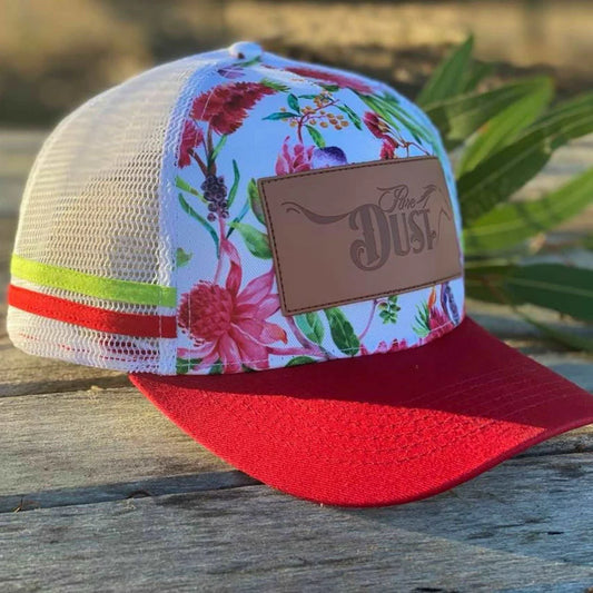 Pure Dust Ladies Trucker Caps - Red Bush