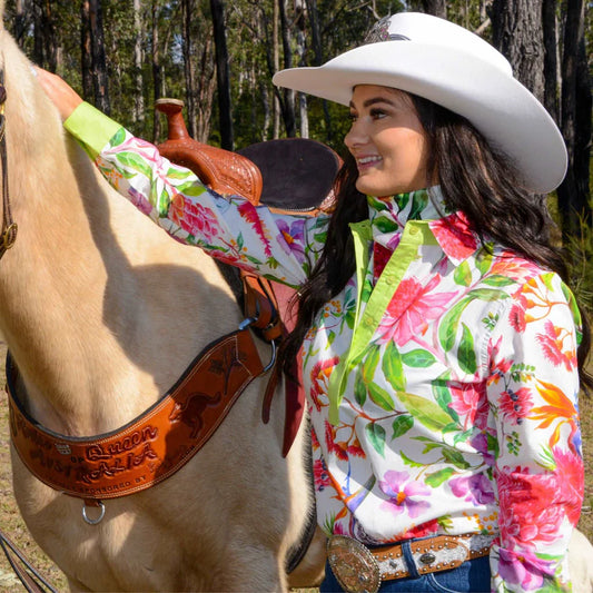 Pure Dust  Ladies Light Cotton Bush Bloom Shirt