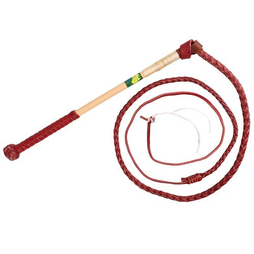 Nemeth Red hide Yard Whip - 4 Plait