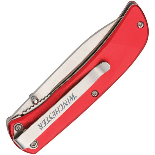 Winchester Red Aluminium Linerlock – 3.75″ Closed