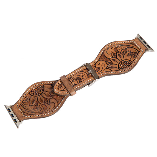 Tooling Leather Rounded Apple Watch Strap