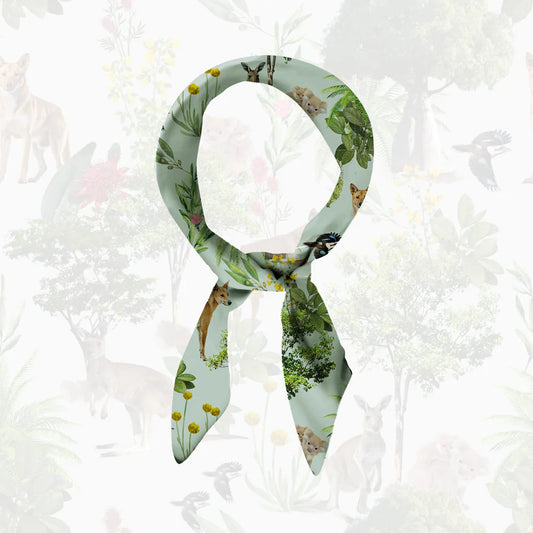 Pure Dust Cotton Scarf - Aussie Wildlife