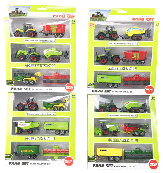 Die-Cast Farm Tractor – Assorted Pack