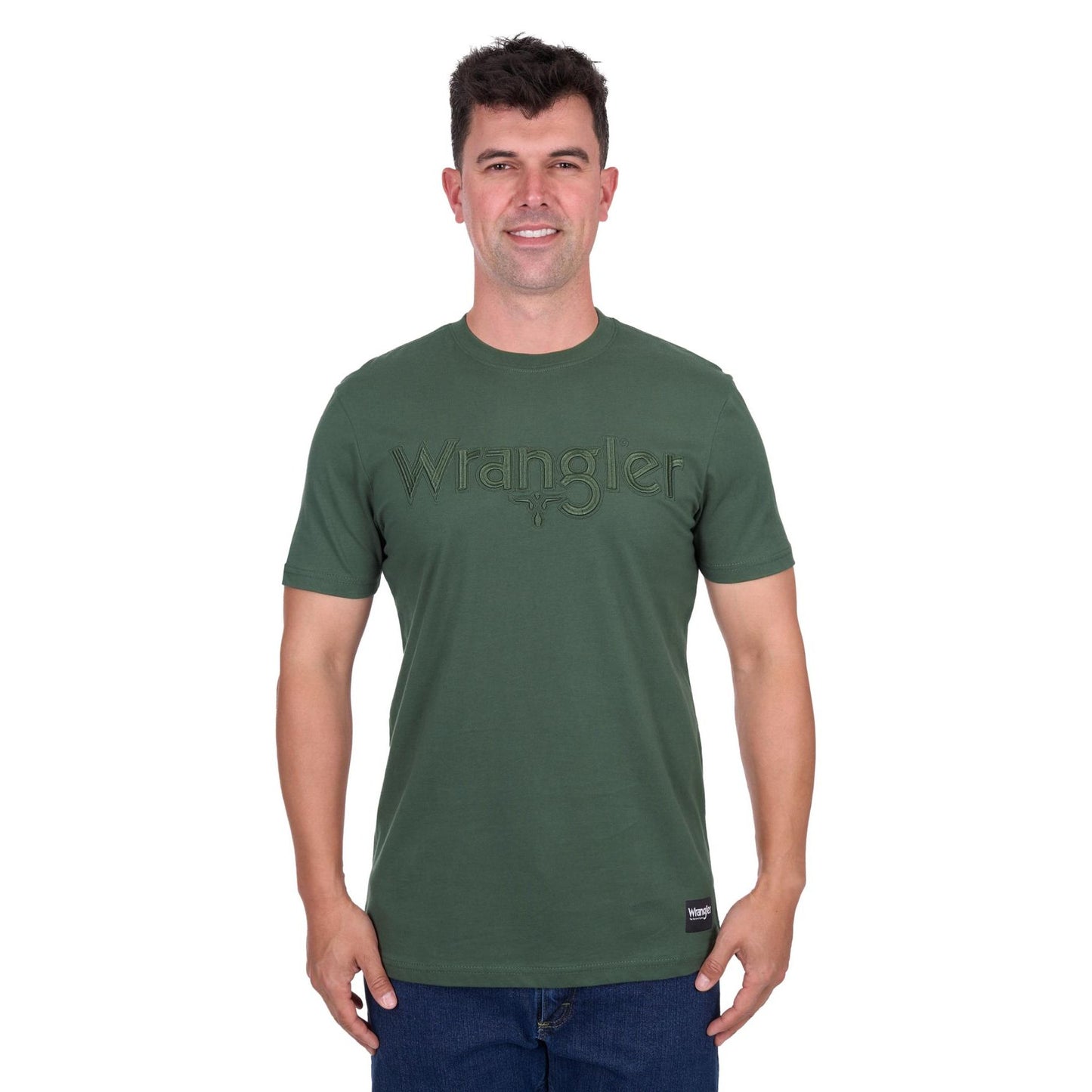 Wrangler Men’s Chase Short Sleeve Tee – Cypress