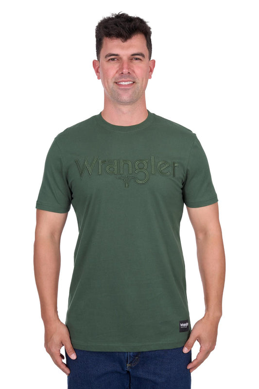 Wrangler Men’s Chase Short Sleeve Tee – Cypress