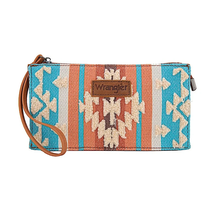 Wrangler Cilia Aztec Wristlet Purse – Tan