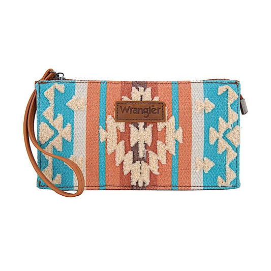 Wrangler Cilia Aztec Wristlet Purse – Tan