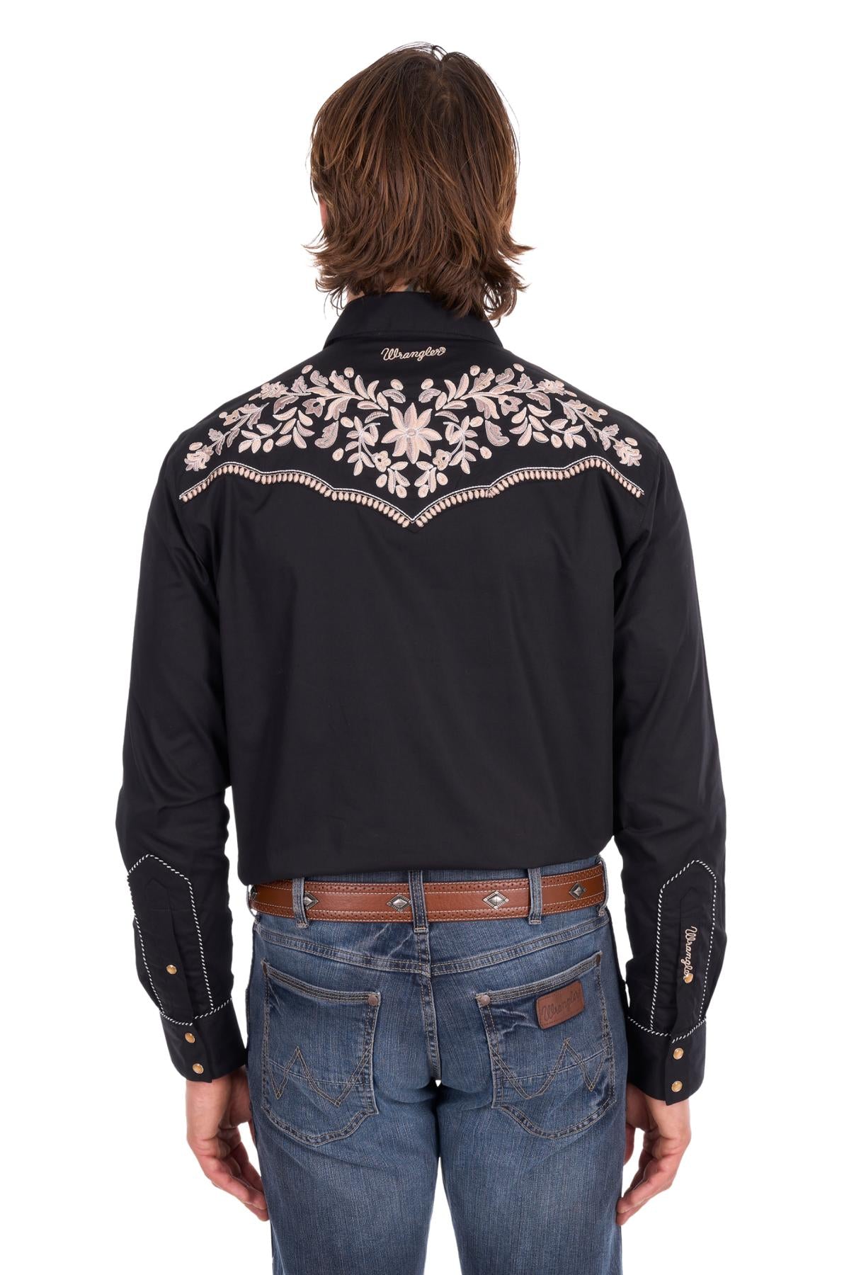 Wrangler Men’s Anthony Embroidered Long Sleeve Shirt