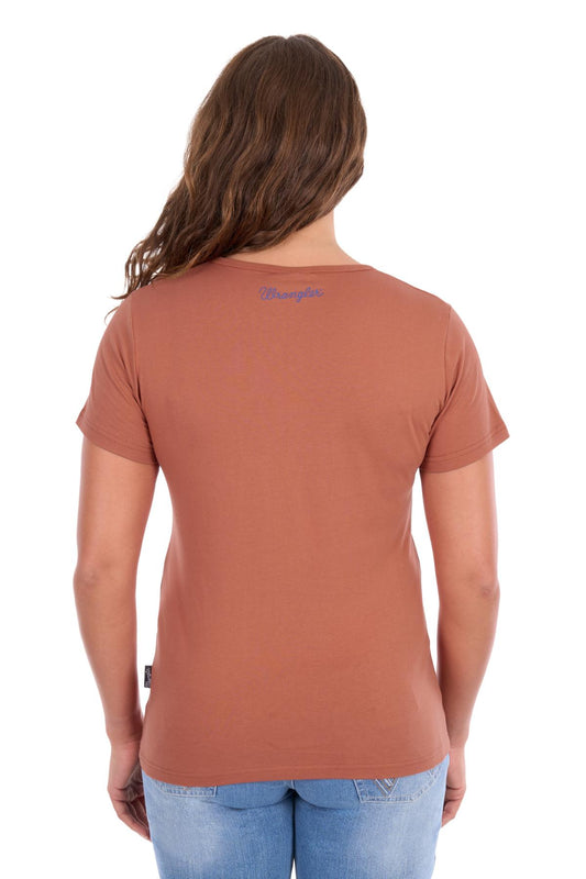 Wrangler Women’s Maya V-Neck Short Sleeve Tee