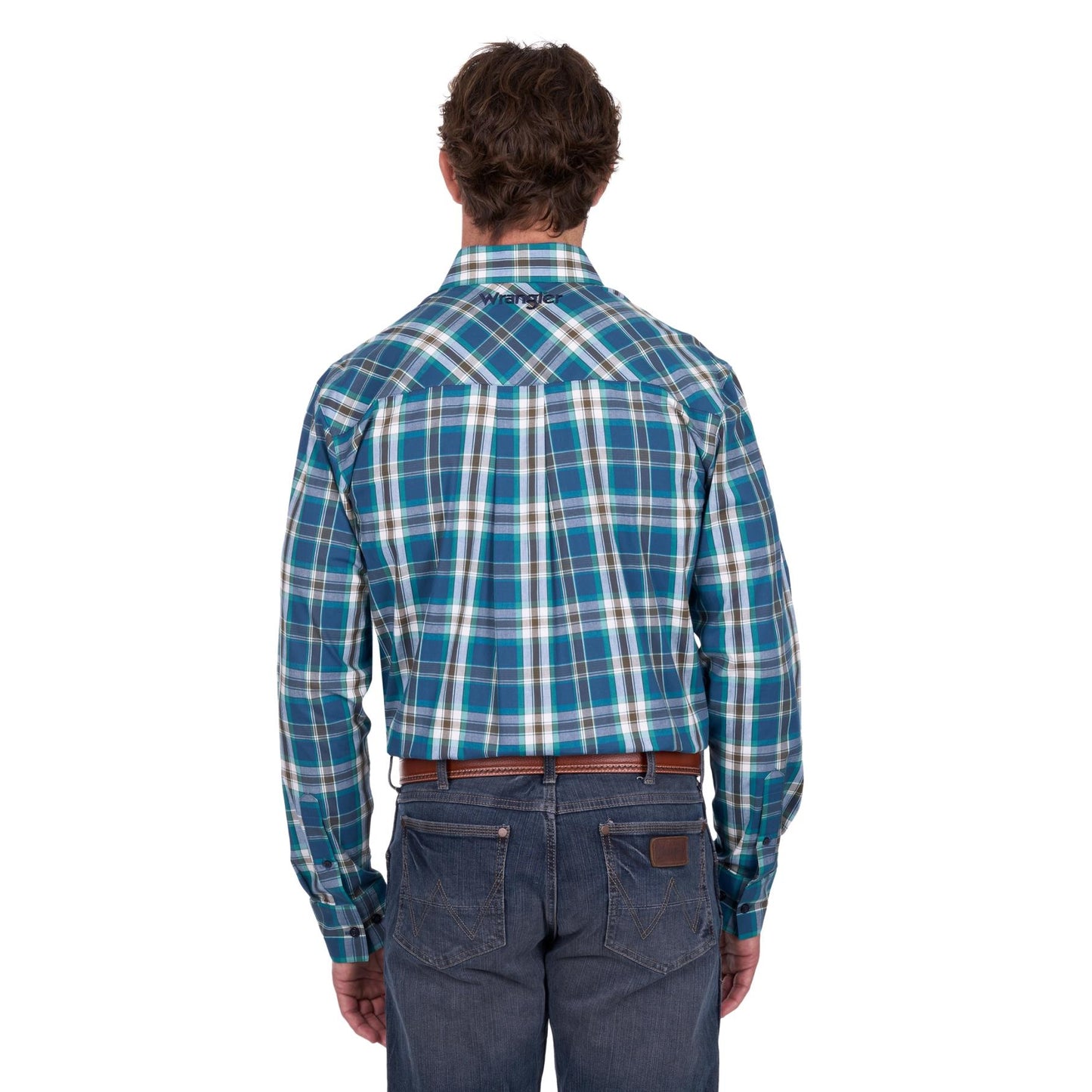 Wrangler Men’s Erik Check Button Down Long Sleeve Shirt