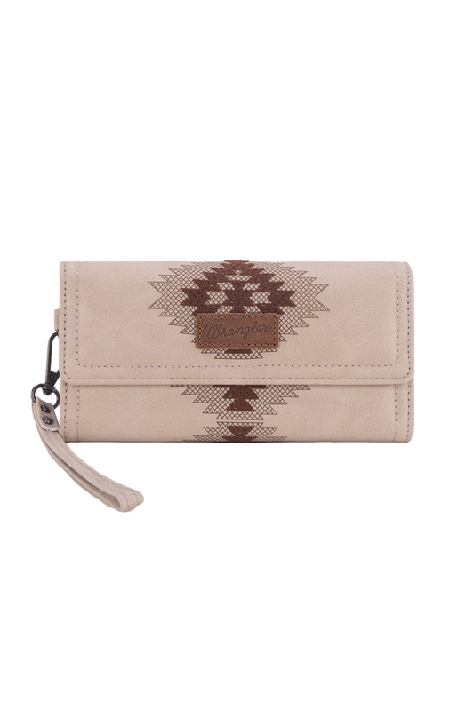Wrangler Harper Aztec Wallet - Beige