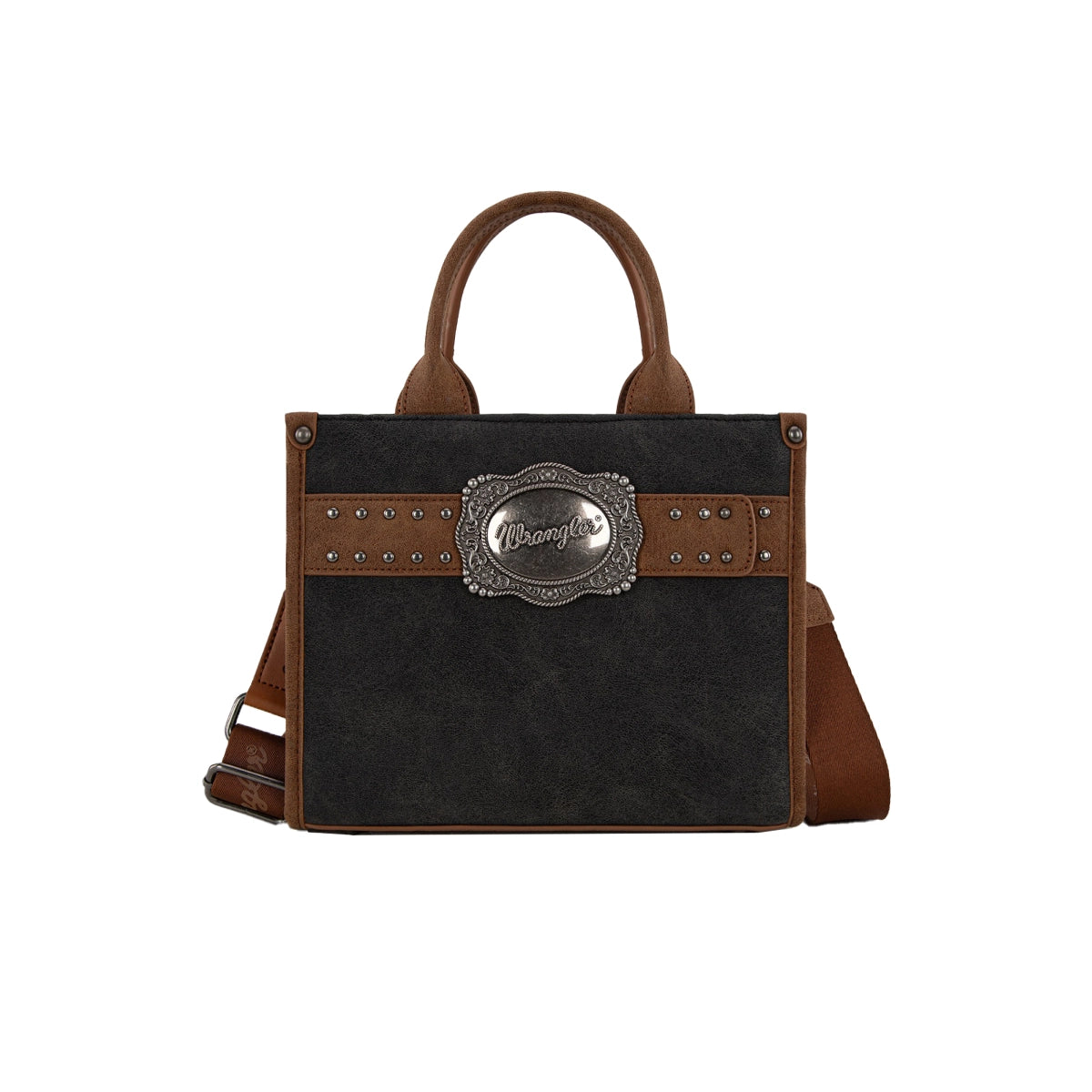 Wrangler Feature Buckle Crossbody Bag - Black