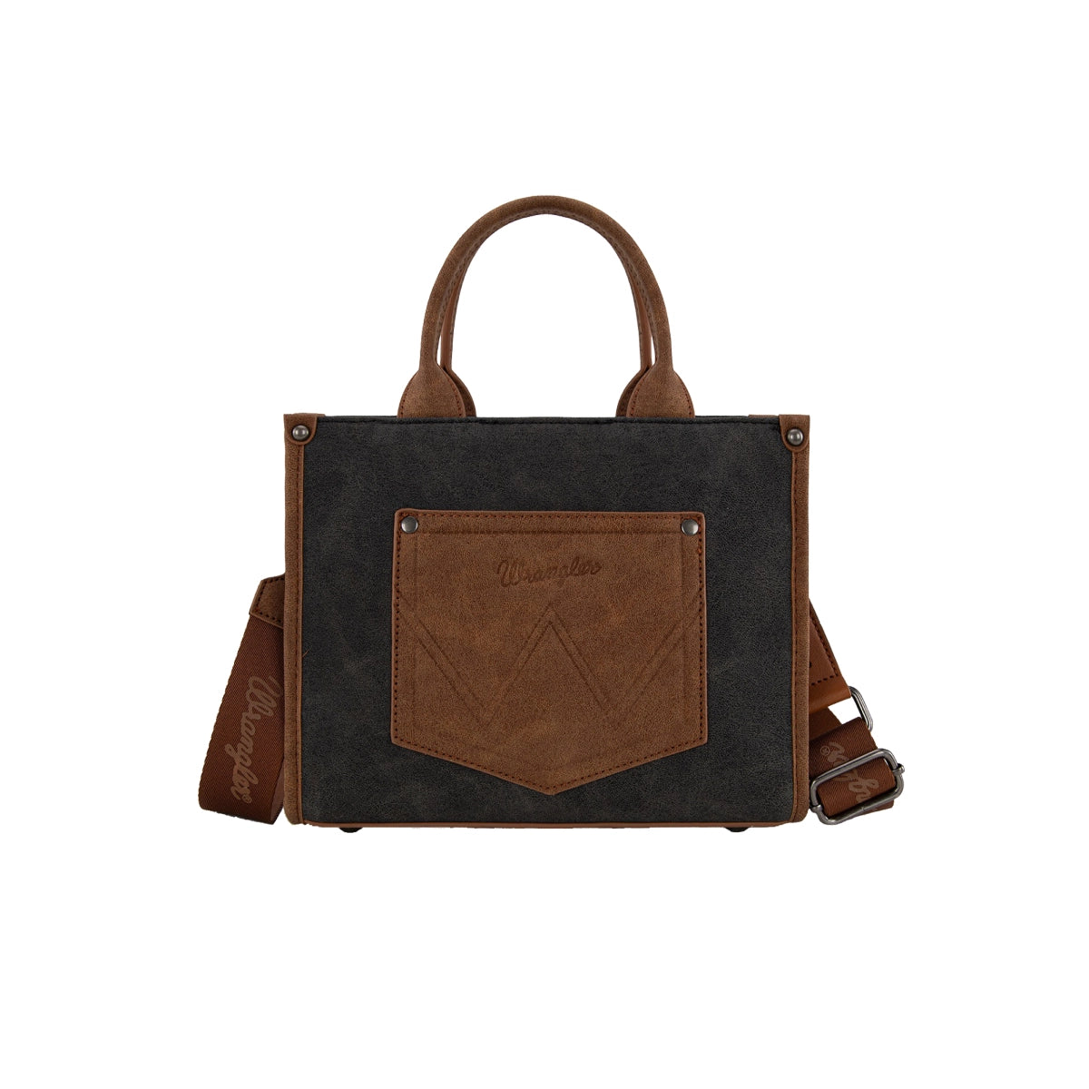 Wrangler Feature Buckle Crossbody Bag - Black