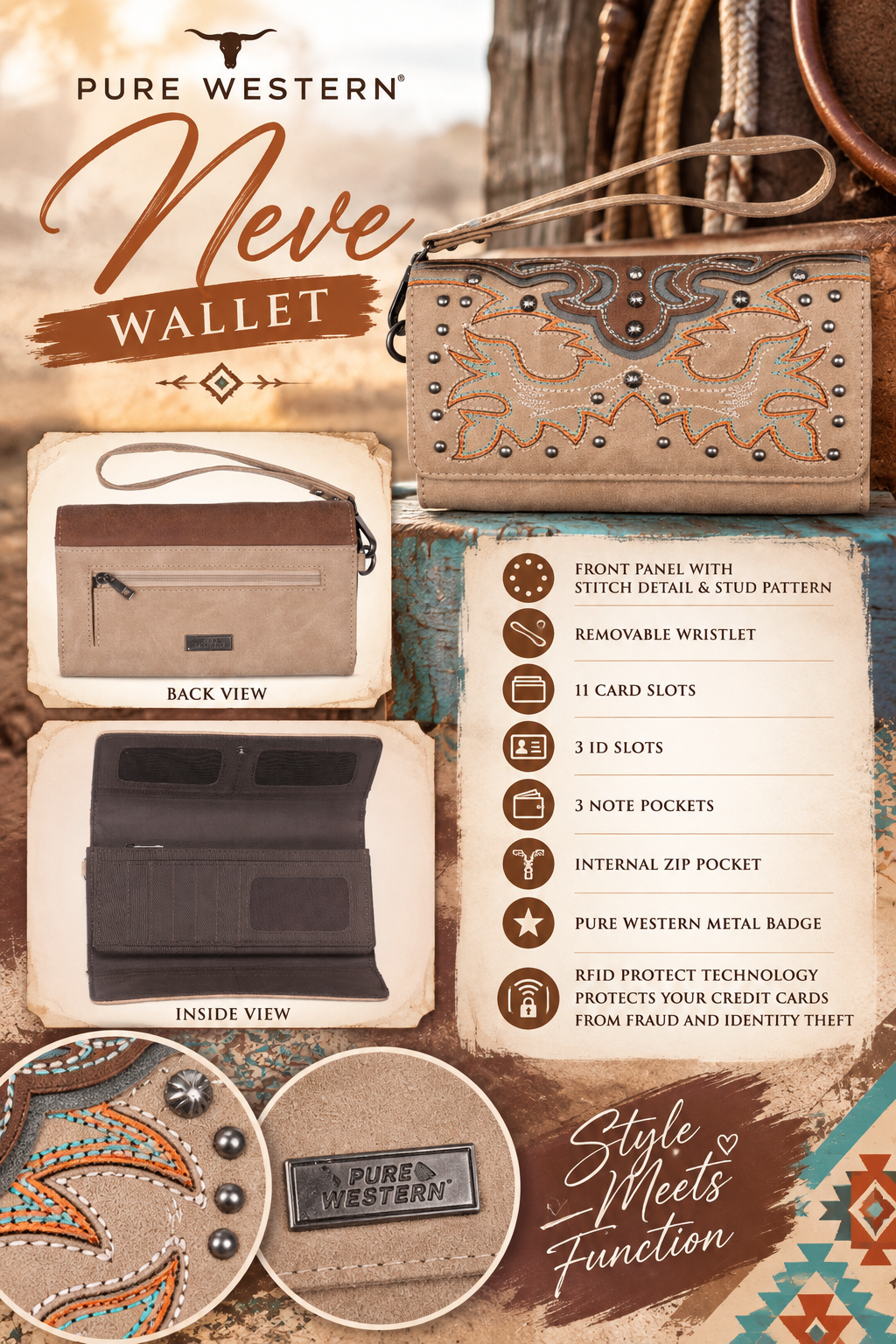 Pure Western Neve Wallet