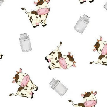 The Cow Goes Moo Baby Muslin Swaddle Blanket – 47x47