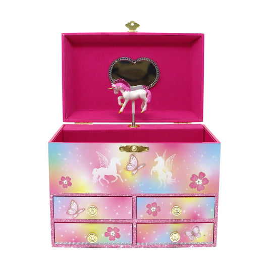 Pink Poppy’s Dreamland Unicorn Musical Jewellery Box – Medium