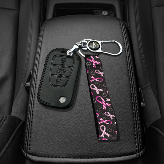 Pink Ribbon Keychain – Breast Cancer Awareness