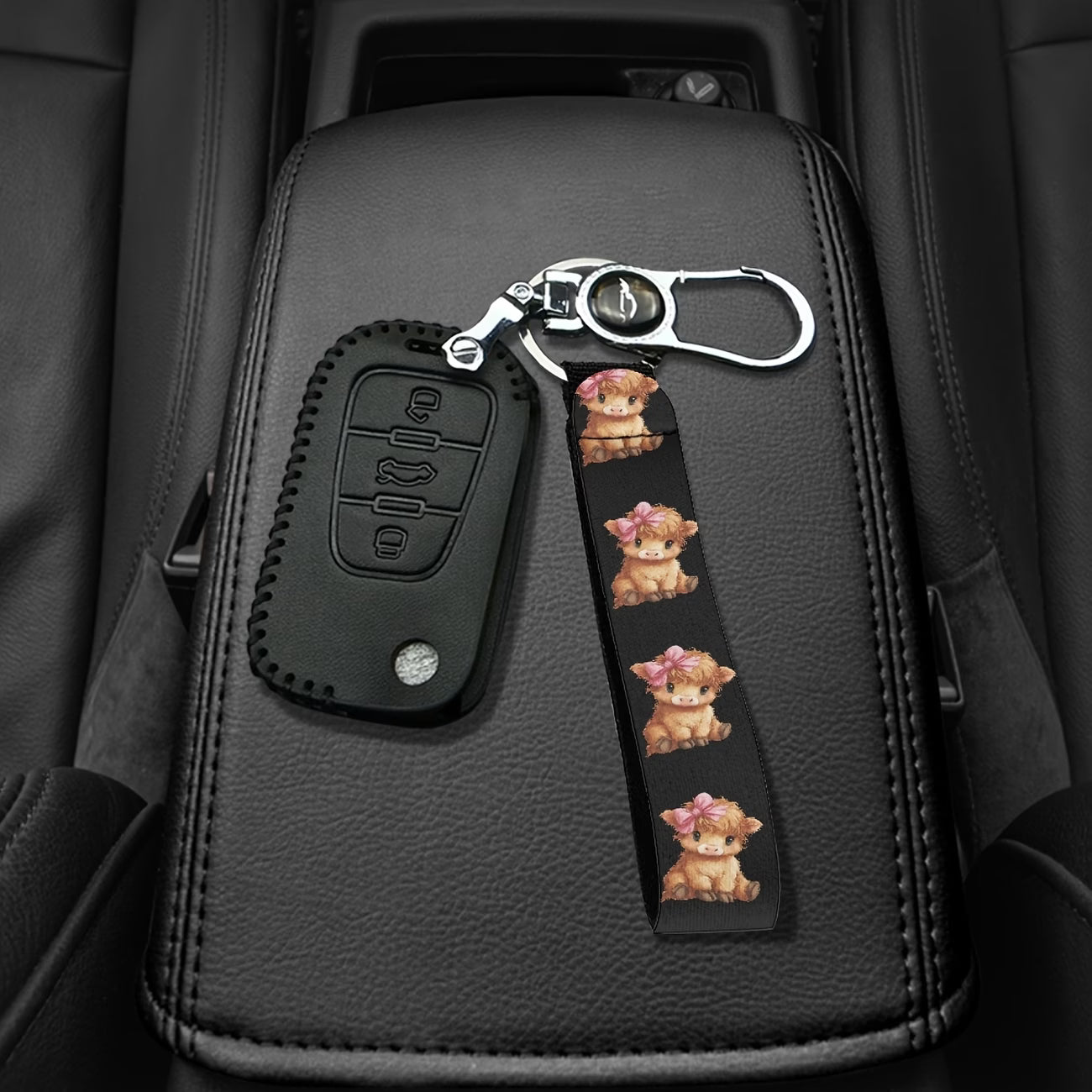 Highland Cow Keychain