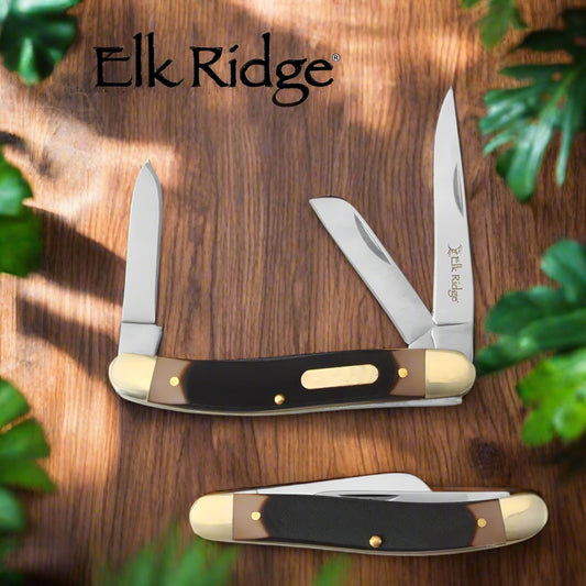 Elk Ridge Gentleman’s Knife – Multi-Blade Folding Pocket Knife