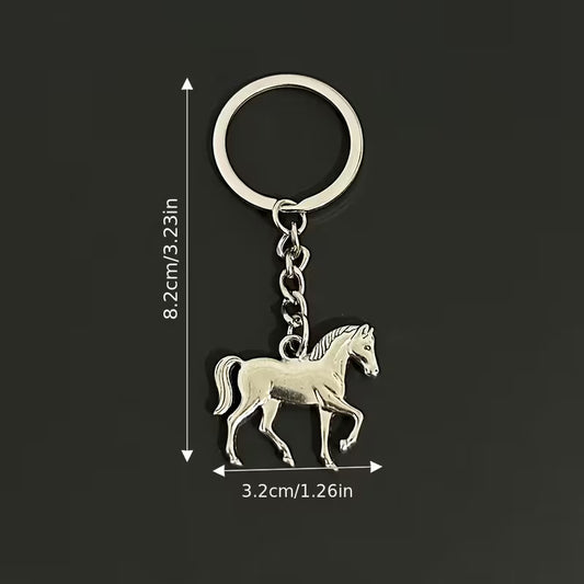 Elegant Horse Alloy Keychain
