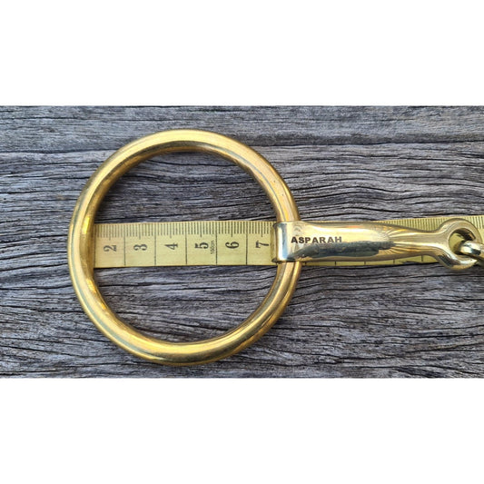 Medium Brass Loose Ring German Silver Elliptical