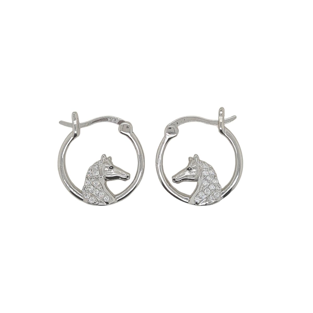 MCJ - Horse Head Hoop Earrings