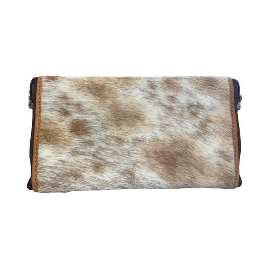 Cowhide Double Spectacle Case - Tan - SPEC02