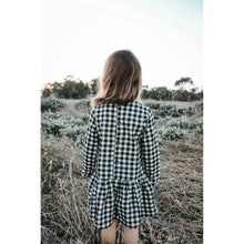 Load image into Gallery viewer, Girls Frankie Dress - Black Check
