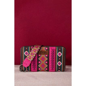 Wrangler - Womens Hot Pink - Southwestern Crossbody Bag