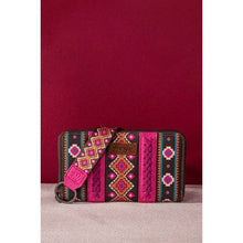 Load image into Gallery viewer, Wrangler  - Womens Southwestern Large Wallet - Hot Pink
