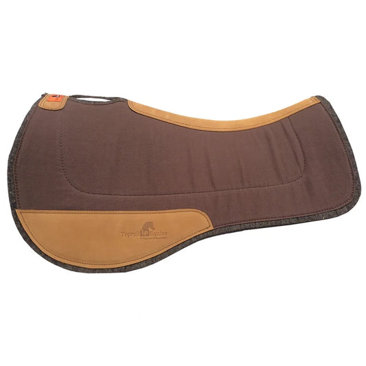 TOPRAIL Contoured Saddle Pad – Chocolate Brown