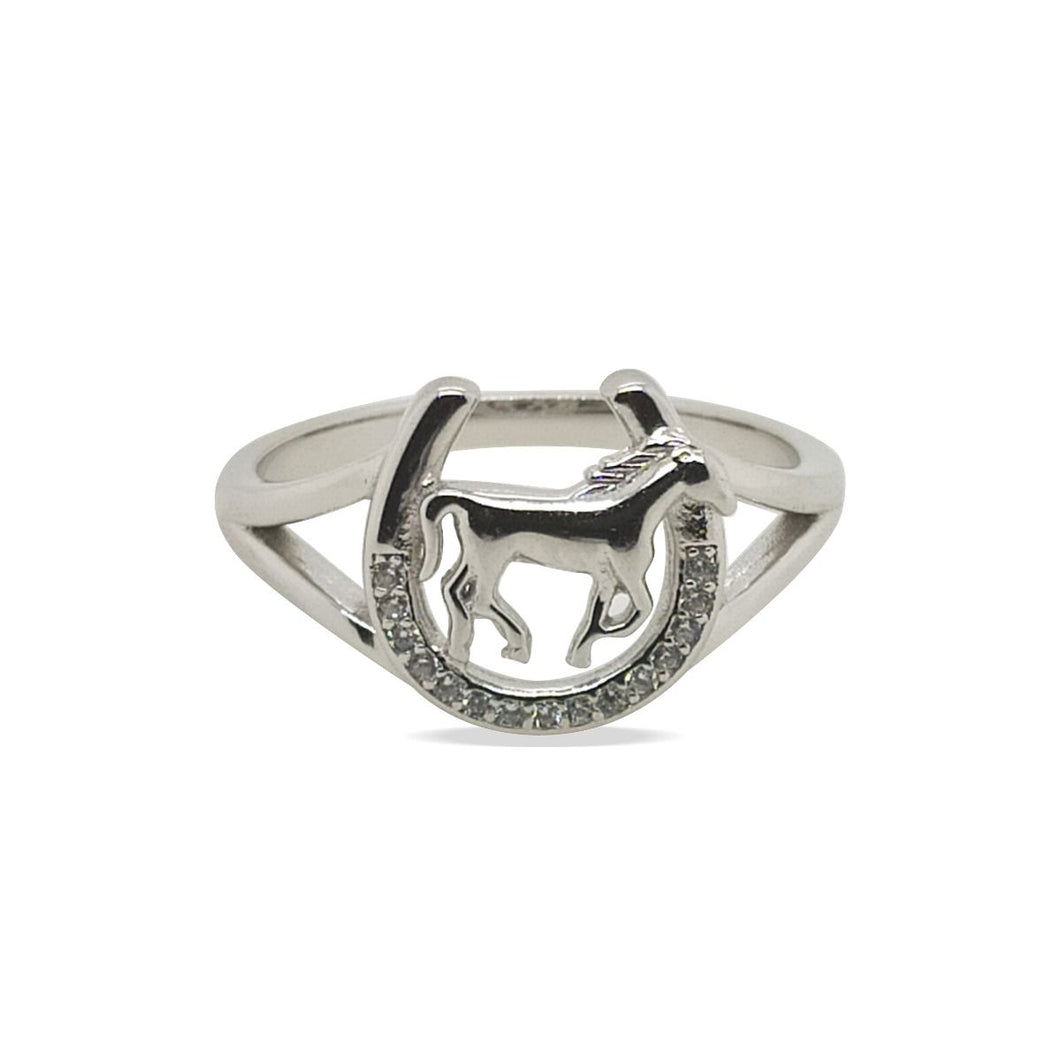 MCJ - Horse Shoe Sterling Silver Ring