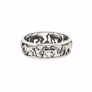 MCJ - Horse Band Sterling Silver Ring