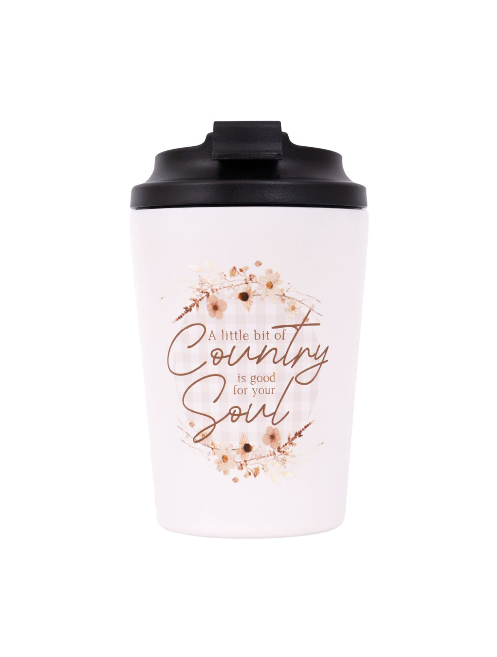 Rustic Meadow Insulated Ceramic Coffee Cup