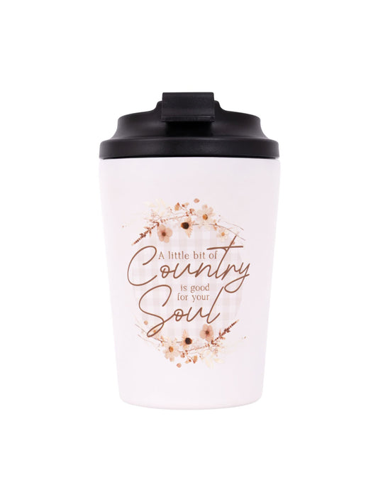 Rustic Meadow Insulated Ceramic Coffee Cup