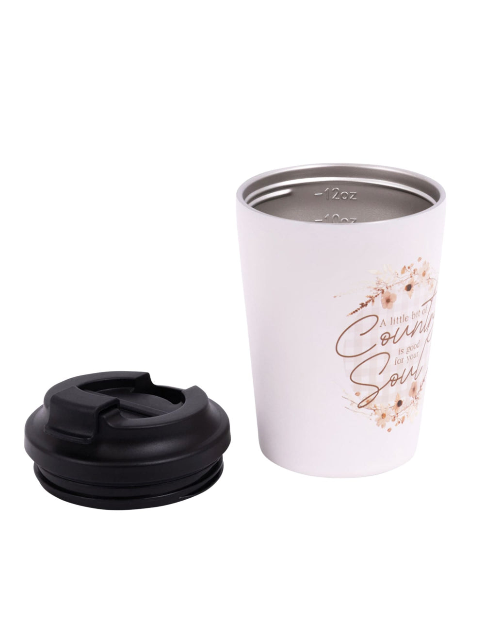 Rustic Meadow Insulated Ceramic Coffee Cup