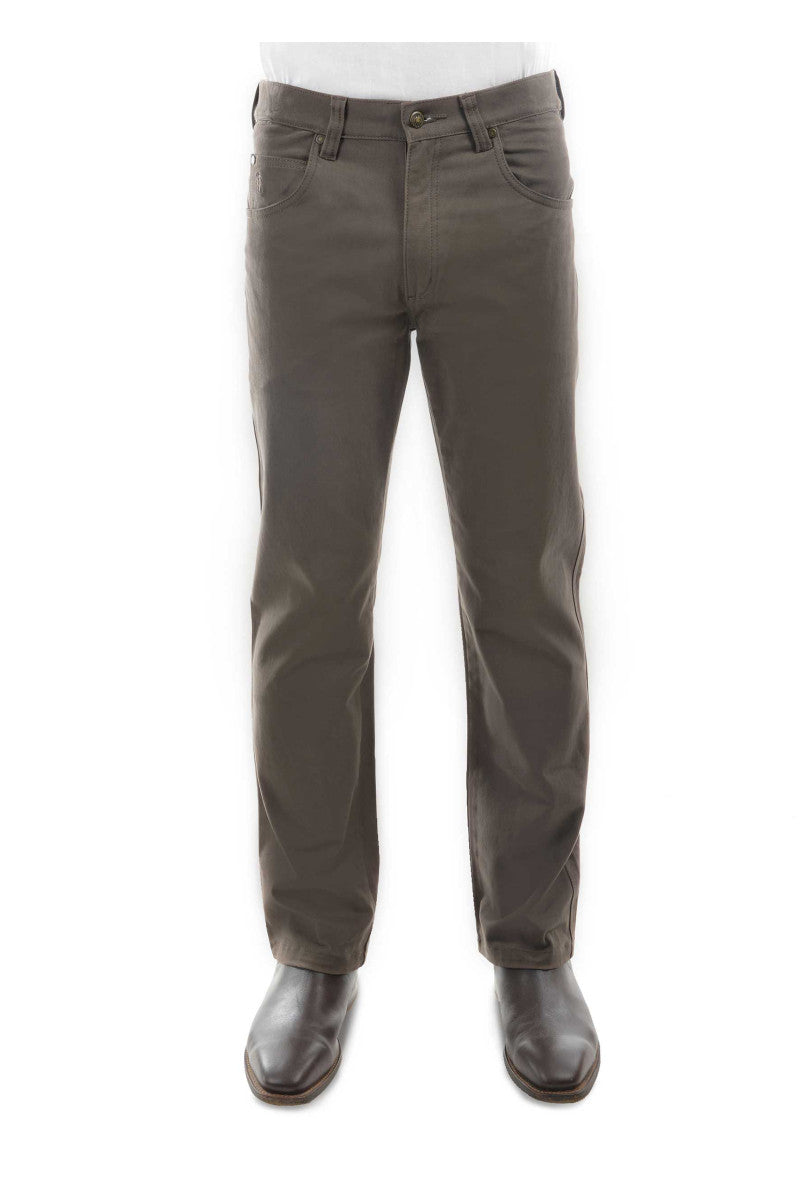 Thomas Cook Men's Stretch Moleskin Jean – Mid Rise Regular Straight – 30" Leg