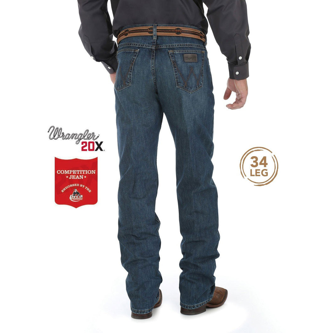 Wrangler Men's 20X Competition Jean Relaxed - River Wash - 34L