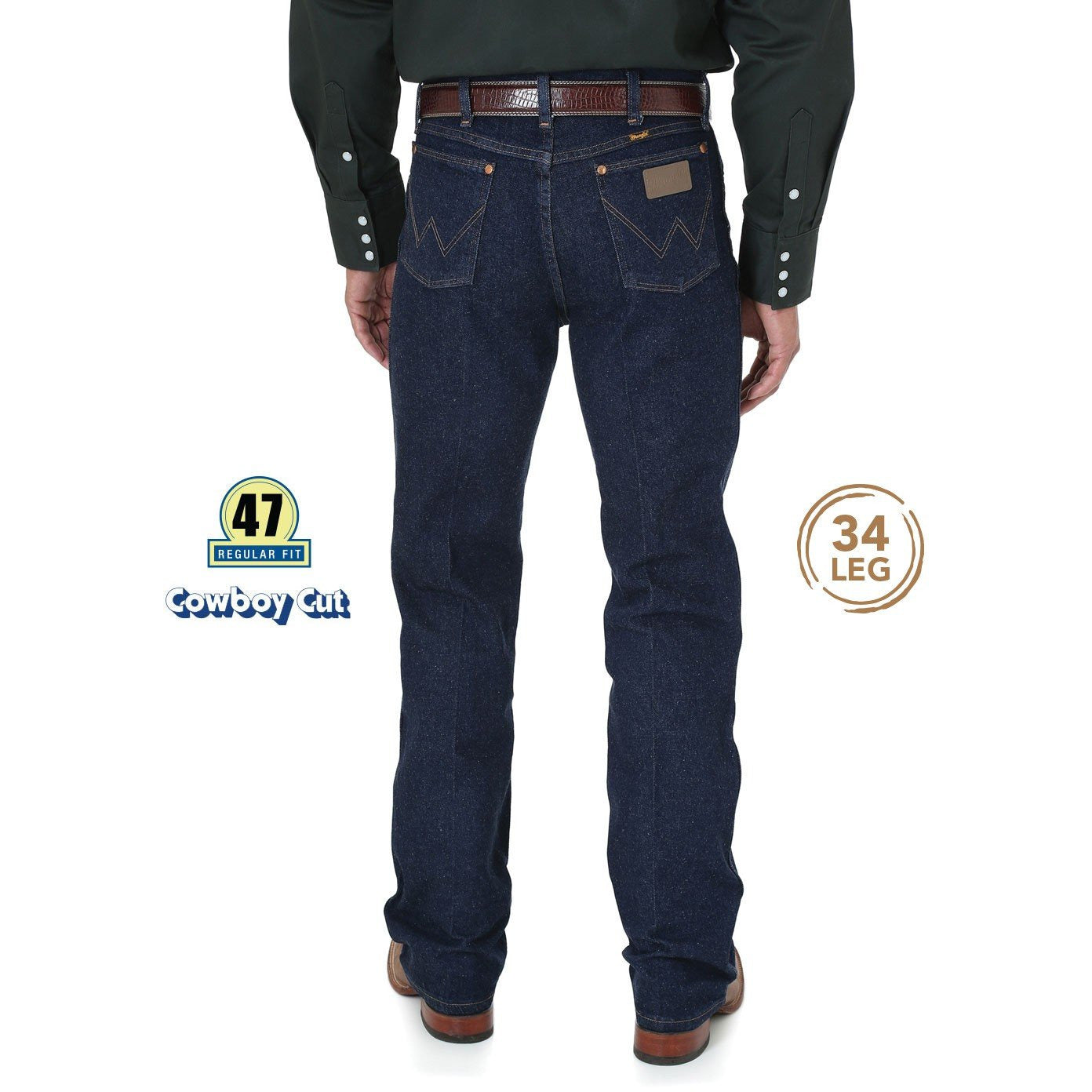 Wrangler Men's Cowboy Cut Jean - Stretch - 34L