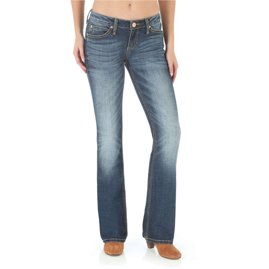 Wrangler Rock 47 - Womens Jeans Sit Above the Hips 34L - Indgo